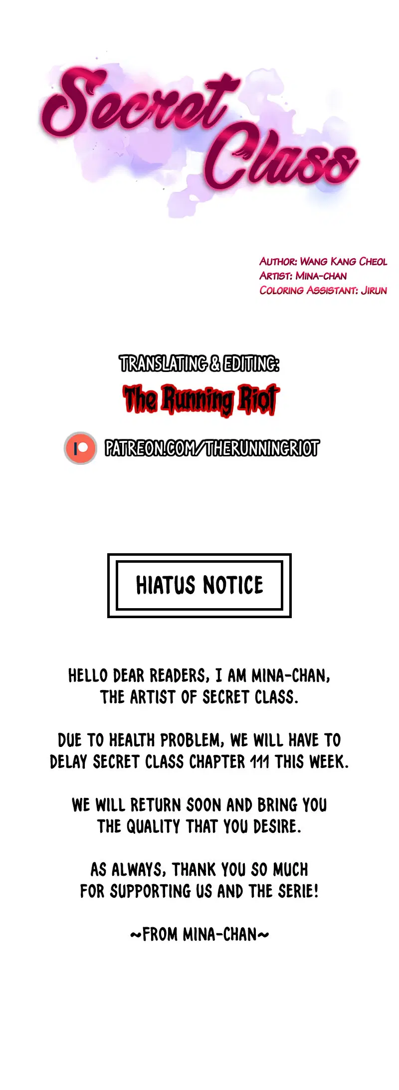 Secret Class Page 2 - MangaHe