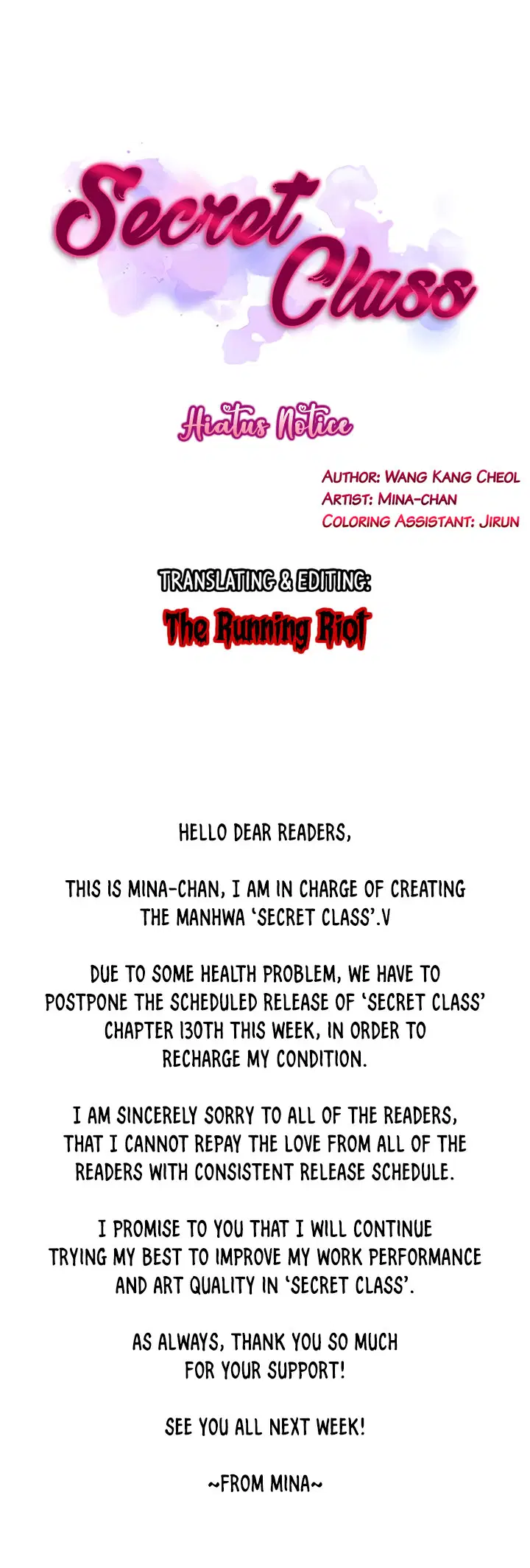 Secret Class Page 2 - MangaHe