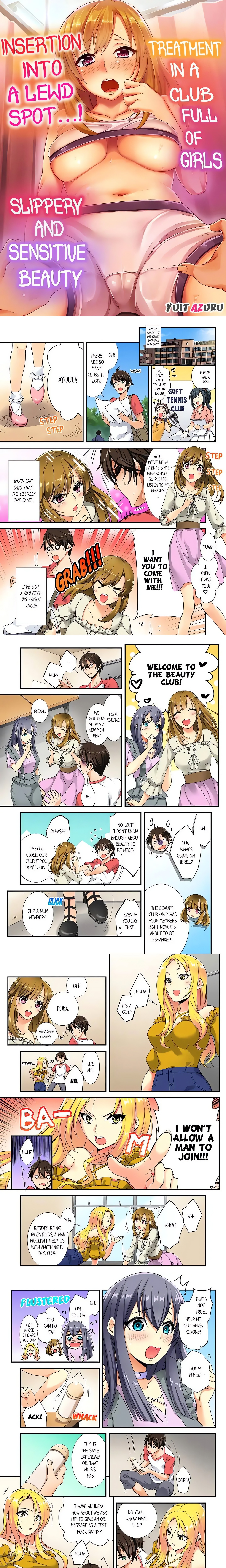 Insertion Into a Lewd Spot…! Slippery and Sensitive Beauty Treatment in a Club Full of Girls Page 2 - MangaHe