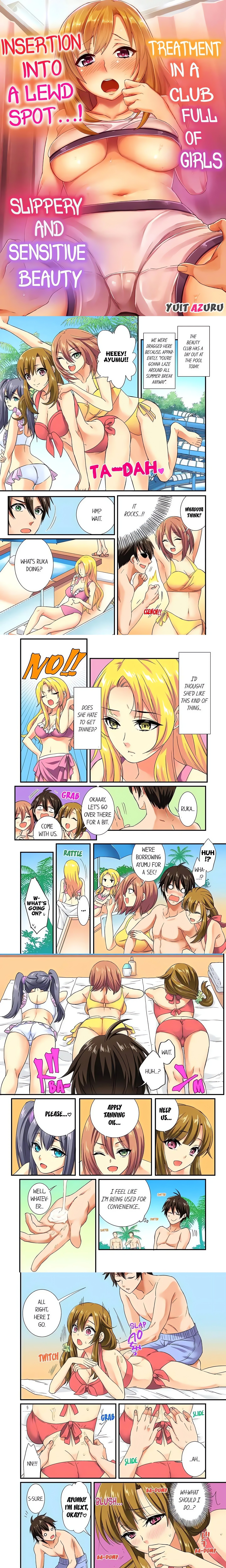 Insertion Into a Lewd Spot…! Slippery and Sensitive Beauty Treatment in a Club Full of Girls Page 2 - MangaHe