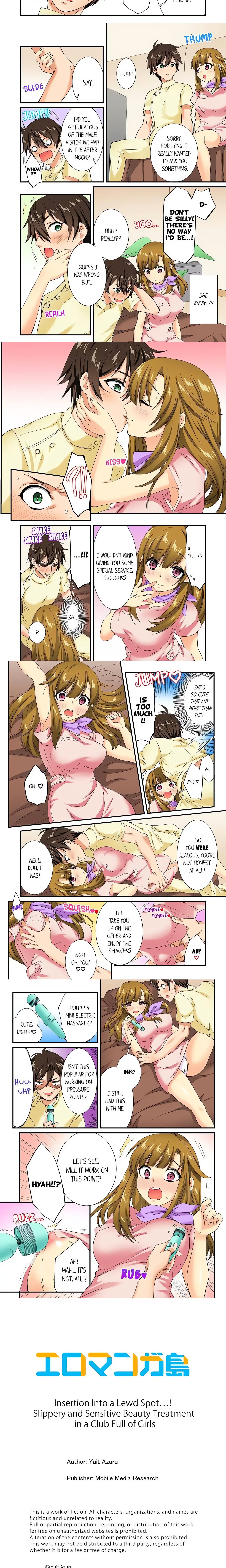 Insertion Into a Lewd Spot…! Slippery and Sensitive Beauty Treatment in a Club Full of Girls Page 3 - MangaHe