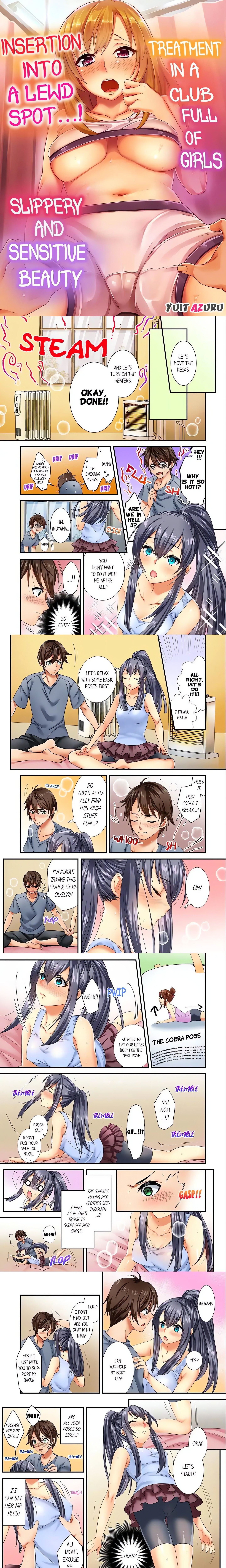 Insertion Into a Lewd Spot…! Slippery and Sensitive Beauty Treatment in a Club Full of Girls Page 2 - MangaHe
