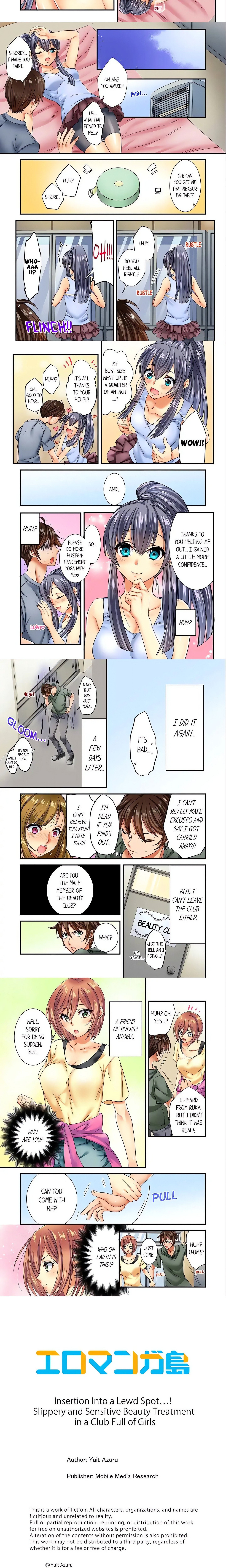 Insertion Into a Lewd Spot…! Slippery and Sensitive Beauty Treatment in a Club Full of Girls Page 3 - MangaHe