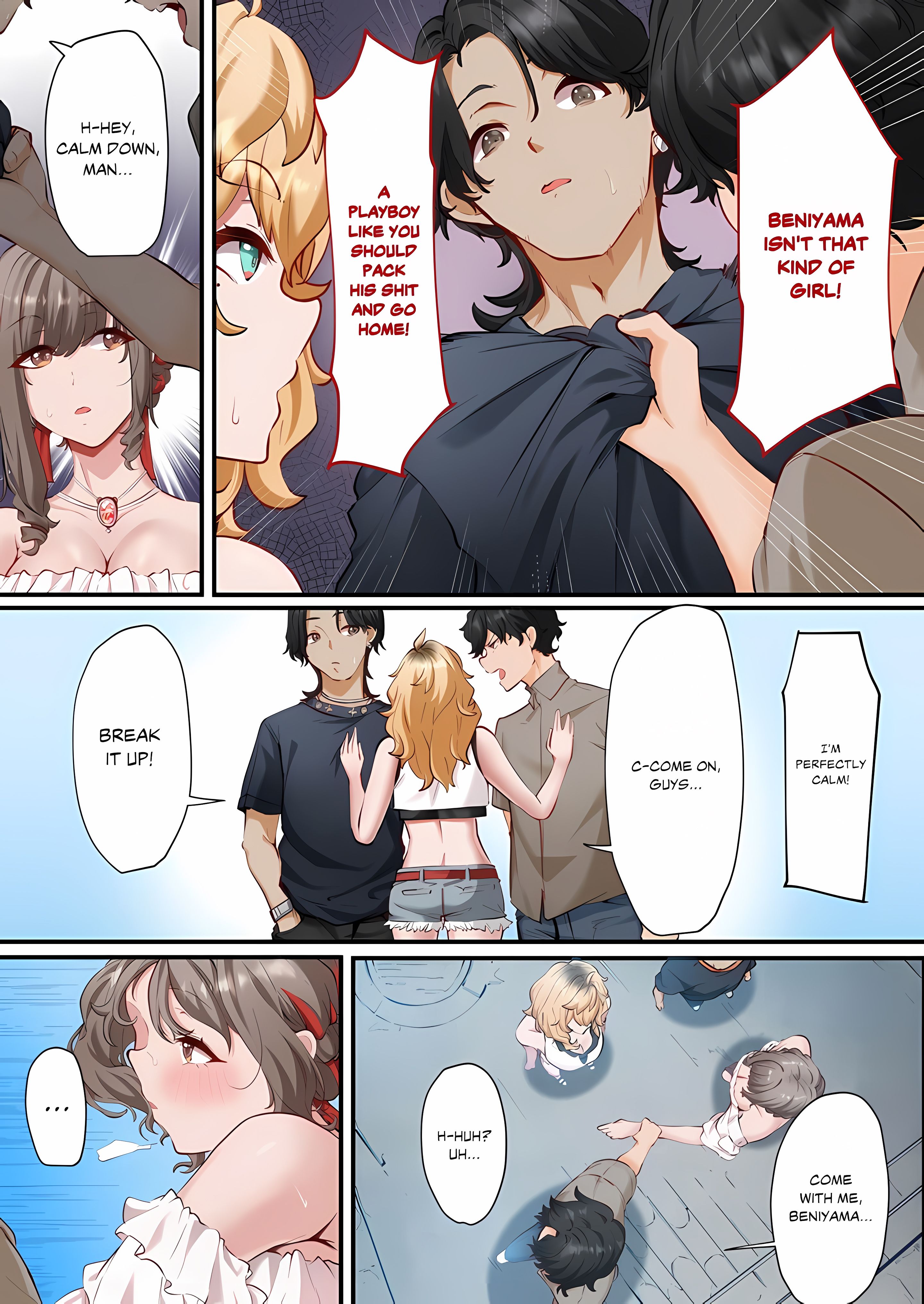 Hot Spring Love Affair: I’m Looking for a Girlfriend, but These Girls Just Want Sex! Page 4 - MangaHe