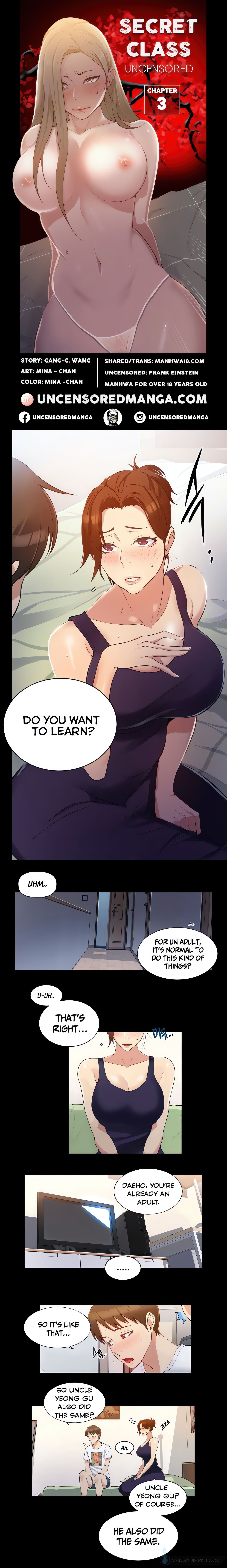 Secret Class (Uncensored Fan Edition) Page 3 - MangaHe
