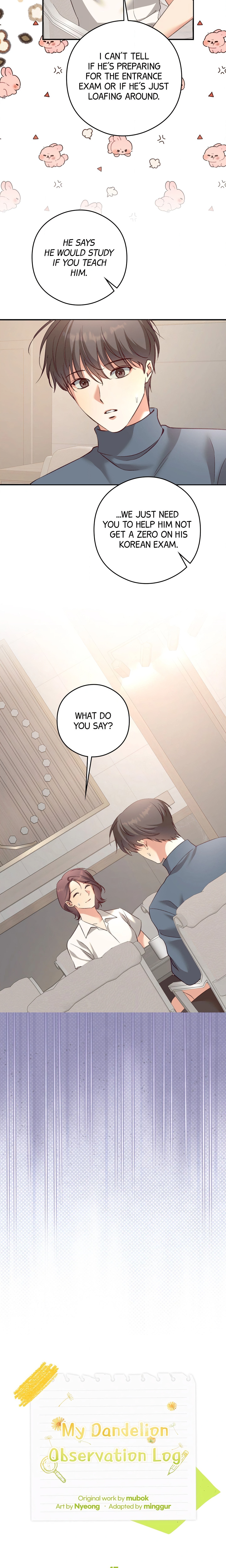 My Dandelion Observation Log Page 16 - MangaHe