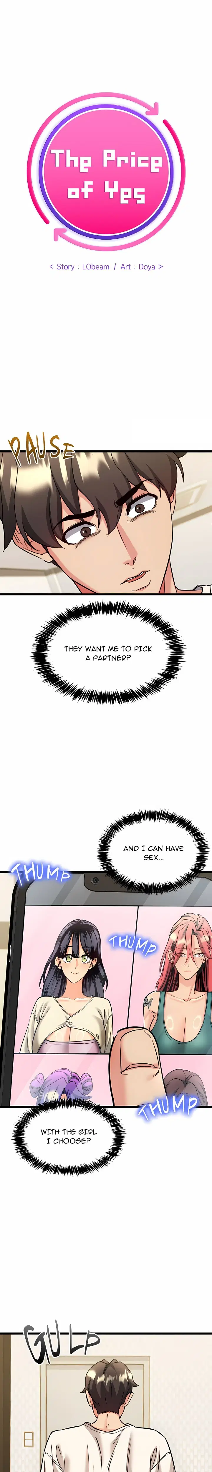 NEW  The Price of Yes Page 2 - MangaHe