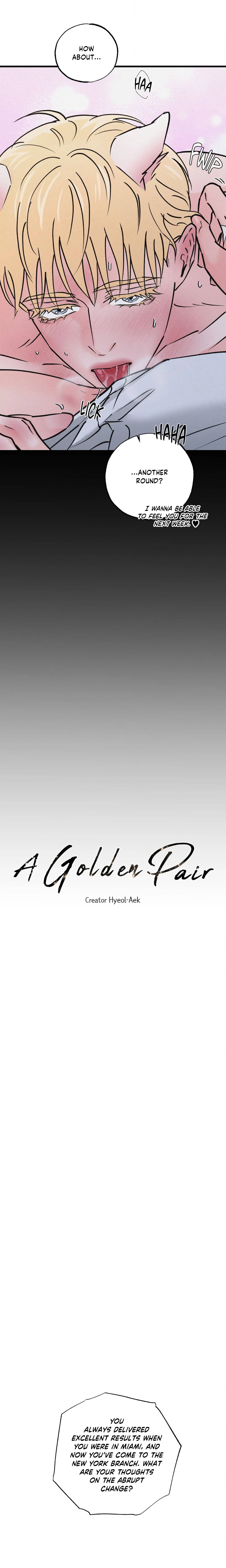 A Golden Pair (Uncensored) Page 14 - MangaHe